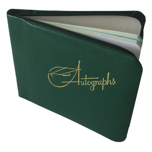 Zippered Personalised Autograph Book, Vintage Autograph Books