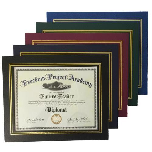 Custom Leatherette Certificate Frame Bulk Certificate Frames